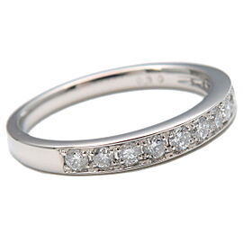 VENDOME AOYAMA Half Eternity Diamond Ring Platinum