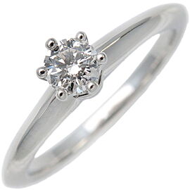 Tiffany & Co. Solitaire 1P Diamond Ring 0.20ct PT950 Platinum