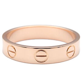 Cartier Mini Love Ring K18PG 750PG Rose Gold #49 US5 EU49 Used F/S