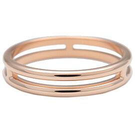 HERMES Ariane Ring K18PG 750PG Rose Gold #53 US6.5 EU53 Used F/S