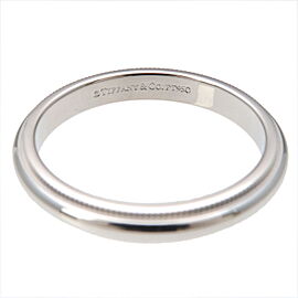 Tiffany & Co. Milgrain Band Ring PT950 Platinum