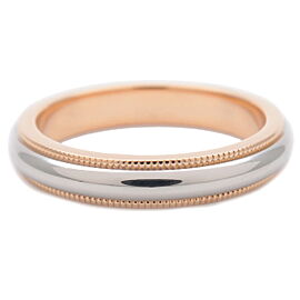 Tiffany&Co. Milgrain Band Ring K18 Rose Gold