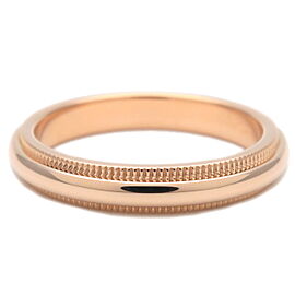 Tiffany&Co. Milgrain Band Ring K18PG Rose Gold