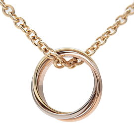 Cartier Trinity Necklace K18 750 Yellow/White/Rose Gold