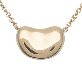 Tiffany&Co. Mini Bean Necklace K18YG 750YG Yellow Gold