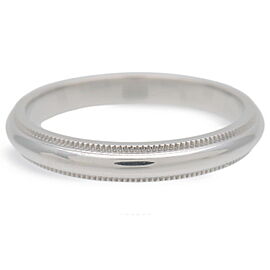 Tiffany&Co. Milgrain Band Ring PT950 Platinum US7.5-8 EU57