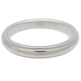 Tiffany&Co. Milgrain Band Ring PT950 Platinum US7 EU54.5 HK15