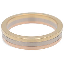 Cartier Three Color Ring K18 750YG/WG/PG