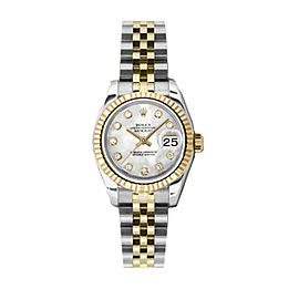 Rolex Datejust Mother of Pearl Diamond Dial Two-Tone Jubilee Bracelet Ladies Watch