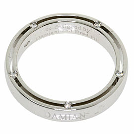 Damiani 18k White Gold D Diamond Brad Pitt Collaboration Ring LXGQJ-1114