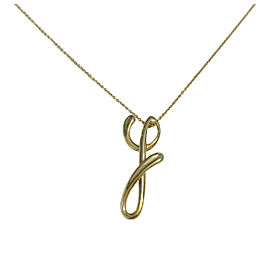 Tiffany&Co. Elsa Peretti Letter "Y" Pendant