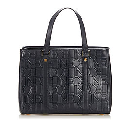 Embossed Leather Tote Bag