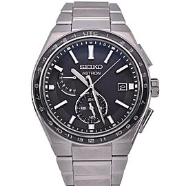 SEIKO Astron Titanium/Titanium Solar Powered Radio Watch LXGH-372