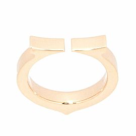 Cartier 18K Pink Gold C flat Ring