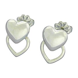 Tiffany & Co. 925 Sterling Silver Heart Earrings