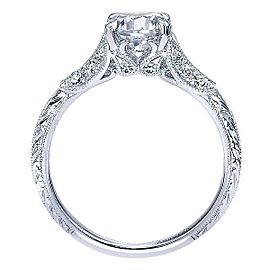 Gabriel & Co. 18K White Gold Diamond Engagement Ring Size 6.5