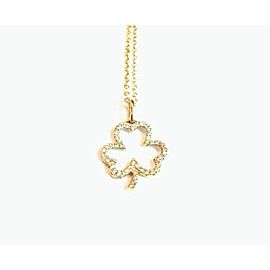 18K Yellow Gold Diamond Necklace