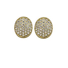 18K Yellow Gold Diamond Earrings