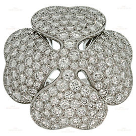 CARTIER Anniversary Edition 10 Carat Diamond 18k White Gold Clover Ring