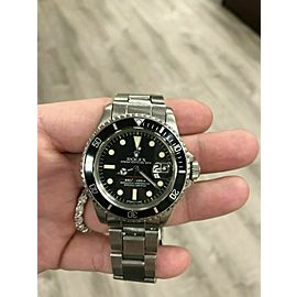 Vintage RED Rolex Submariner 1680 Stainless Steel 1973 Mark VI Dial 1973