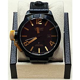 U-Boat Classico Golden Crown 45 18K Yellow Gold & Black PVD Steel Box & Paper