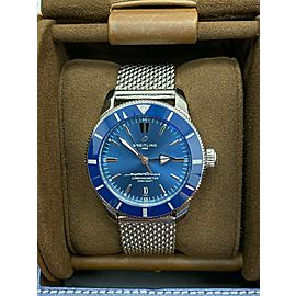 Breitling AB2030 Super Ocean Blue Dial Stainless Steel Box Papers