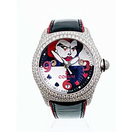 Corum 82.243.69 Joker Bubble 18K White Gold Diamond Bezel 1 of 10 Made RARE