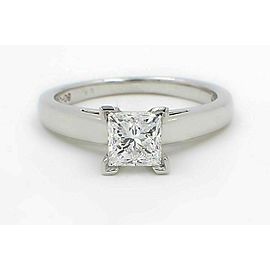 Leo Diamond Engagement Ring Princess 1.01 ct D VS1 14k White Gold $14,000 Retail