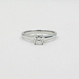 Tiffany & Co Lucida Platinum Diamond Engagement Ring 0.46 tc E VVS1 $7500 Retail