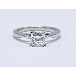 Celebration Diamond Engagement Ring Princess 0.97ct 18k White Gold $10000 Retail