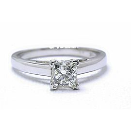 Leo Diamond Engagement Ring Princess 0.83 ct I SI1 14k White Gold $6,999 Retail