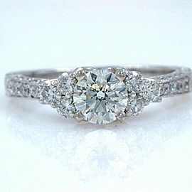 NEIL LANE Diamond Engagement Ring Round 1 1/3 tcw in 14k White Gold $6995 Retail