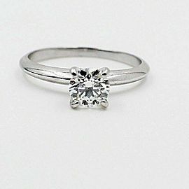 Hearts On Fire Diamond Engagement Ring Round 0.65 ct G VS2 14k White Gold