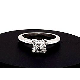 Princess Cut Diamond 1.10 Carat I I1 GIA Solitaire Engagement Ring