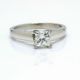 Leo Diamond Engagement Ring Princess 0.75 ct I SI1 14k White Gold $5,300 Retail