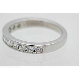 Tiffany & Co Diamond Wedding Band 2.5mm Channel Set in Platinum $2,875 Retail