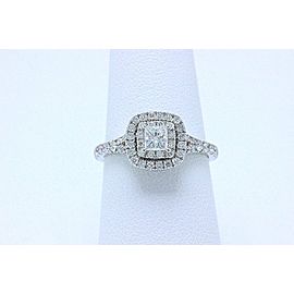 Neil Lane Diamond Engagement Ring Princess 1.00 tcw 14k White Gold $3,300 Retail