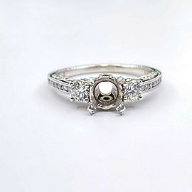 Tacori Semi Mount Engagement Ring Channel Set Diamonds HT2326 18kt White Gold