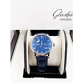 Glashutte 100-04-05-12-30 Senator Panorama Moonphase Stainless Steel Box Paper