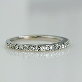 Vera Wang Love 1/4 tcw Diamond Wedding Band 14kt White Gold SZ 5.75