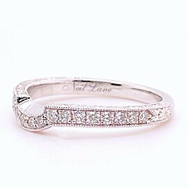 Neil Lane Milgrain 1/3 tcw Diamond Band Ring 14kt White Gold