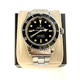 VINTAGE Rolex Submariner 5512 Stainless Steel Black Dial 1964 Glossy Gilt Dial