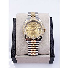 Rolex Datejust Midsize 31mm 178313 Steel 18K Gold Jubilee Diamond Dial