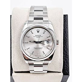 Rolex Date 115200 Silver Dial Stainless Steel Box Papers 2013