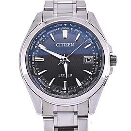 CITIZEN Exceed Titanium/Titanium Solar Powered Radio Watch LXGH-453