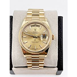 Rolex President Day Date 118238 Champagne Dial 18K Yellow Gold NEW STYLE MINT