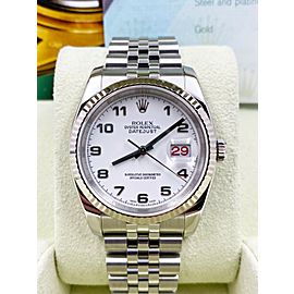 Rolex Datejust 116234 White Roman Roulette