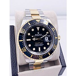 Rolex 126603 Sea Dweller Black Ceramic 18K Yellow Gold Stainless Box Paper 2019