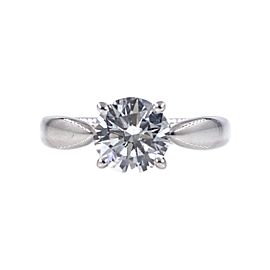 Tiffany & Co Harmony 0.99 cts Round Diamond Engagement Ring Platinum Certificate