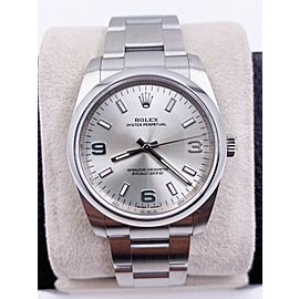 Rolex Oyster Perpetual 114200 Silver Dial Stainless Steel